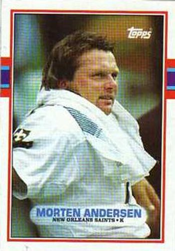 #153 Morten Andersen - New Orleans Saints - 1989 Topps Football