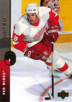 #153 Aaron Ward - Detroit Red Wings - 1994-95 Upper Deck Hockey