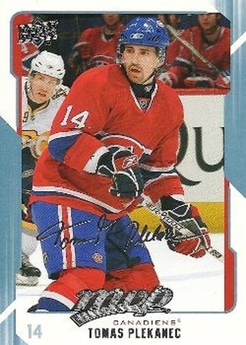 #153 Tomas Plekanec - Montreal Canadiens - 2008-09 Upper Deck MVP Hockey