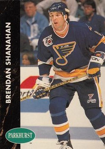#153 Brendan Shanahan - St. Louis Blues - 1991-92 Parkhurst Hockey