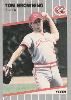 #153 Tom Browning - Cincinnati Reds - 1989 Fleer Baseball