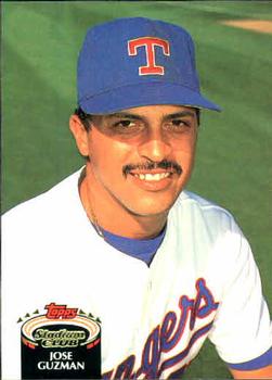 #153 Jose Guzman - Texas Rangers - 1992 Stadium Club Baseball