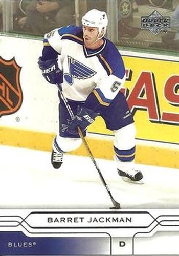 #153 Barret Jackman - St. Louis Blues - 2004-05 Upper Deck Hockey