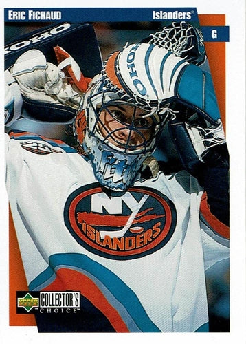 #153 Eric Fichaud - New York Islanders - 1997-98 Collector's Choice Hockey