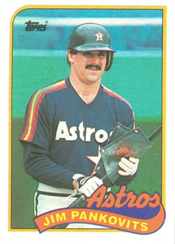 #153 Jim Pankovits - Houston Astros - 1989 Topps Baseball