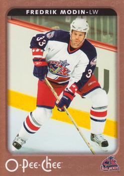 #153 Fredrik Modin - Columbus Blue Jackets - 2006-07 O-Pee-Chee Hockey