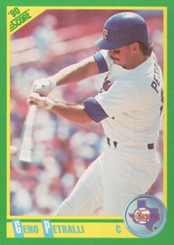 #153 Geno Petralli - Texas Rangers - 1990 Score Baseball
