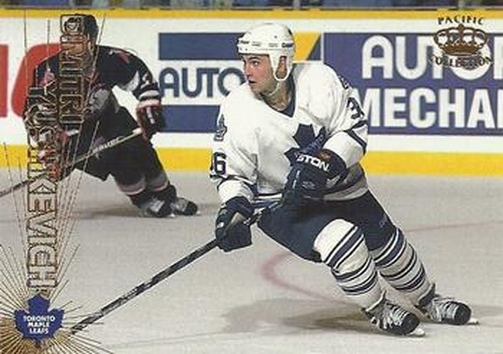 #153 Dimitri Yushkevich - Toronto Maple Leafs - 1997-98 Pacific Crown Hockey