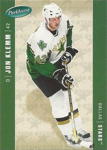 #153 Jon Klemm - Dallas Stars - 2005-06 Parkhurst Hockey