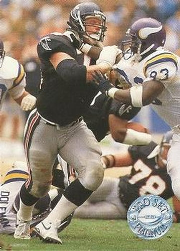 #153 Bill Fralic - Atlanta Falcons - 1991 Pro Set Platinum Football