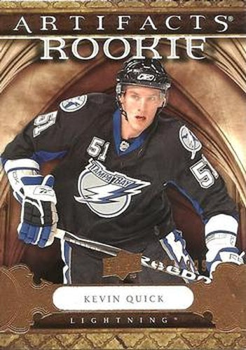 #153 Kevin Quick - Tampa Bay Lightning - 2009-10 Upper Deck Artifacts Hockey
