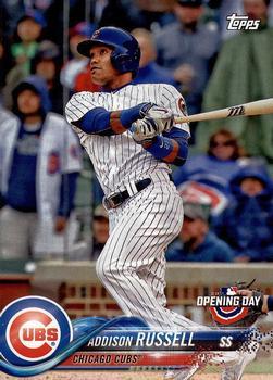 #153 Addison Russell - Chicago Cubs - 2018 Topps Opening Day Baseball