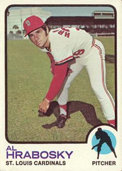#153 Al Hrabosky - St. Louis Cardinals - 1973 Topps Baseball