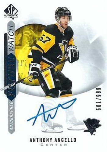 #153 Anthony Angello - Pittsburgh Penguins - 2020-21 SP Authentic Hockey