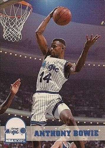 #153 Anthony Bowie - Orlando Magic - 1993-94 Hoops Basketball
