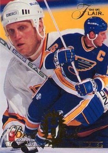 #153 Brett Hull - St. Louis Blues - 1994-95 Flair Hockey