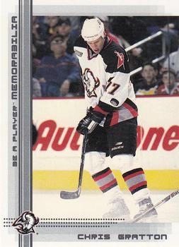 #153 Chris Gratton - Buffalo Sabres - 2000-01 Be a Player Memorabilia Hockey