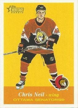 #153 Chris Neil - Ottawa Senators - 2001-02 Topps Heritage Hockey