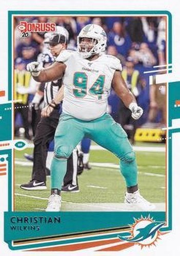 #153 Christian Wilkins - Miami Dolphins - 2020 Donruss Football