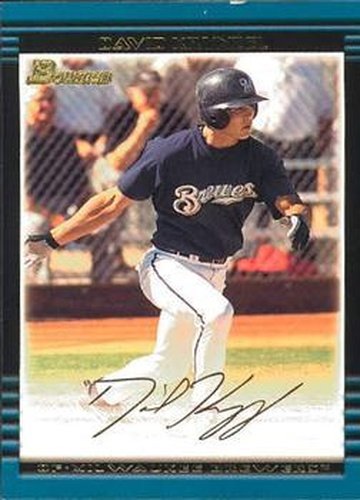 #153 David Krynzel - Milwaukee Brewers - 2002 Bowman Baseball