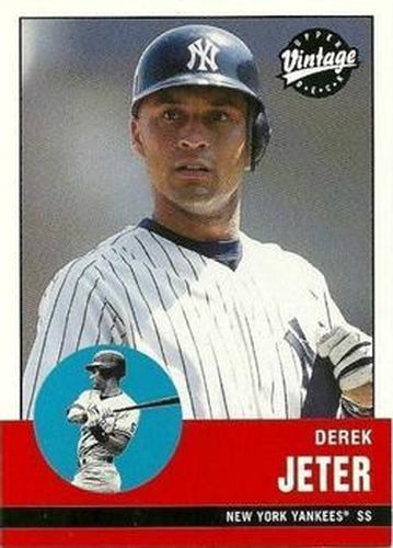 #153 Derek Jeter - New York Yankees - 2001 Upper Deck Vintage Baseball