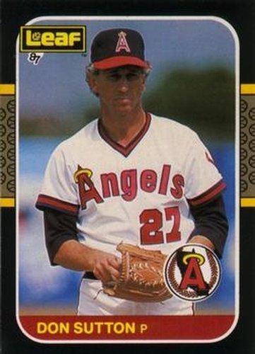 #153 Don Sutton - California Angels - 1987 Leaf Baseball