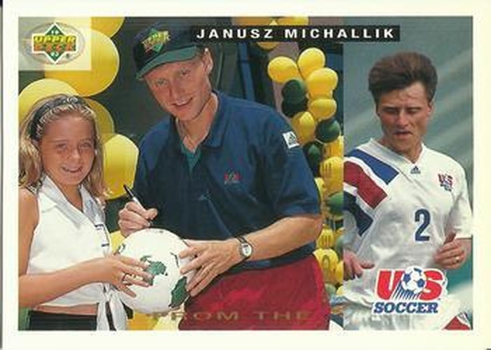 #153 Janusz Michallik - USA - 1993 Upper Deck World Cup Preview English/Spanish Soccer