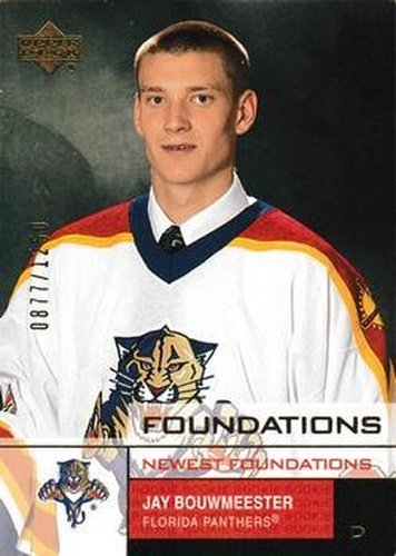 #153 Jay Bouwmeester - Florida Panthers - 2002-03 Upper Deck Foundations Hockey