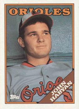 #153 John Habyan - Baltimore Orioles - 1988 Topps Baseball