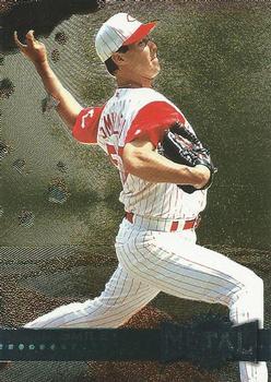 #153 John Smiley - Cincinnati Reds - 1996 Metal Universe Baseball