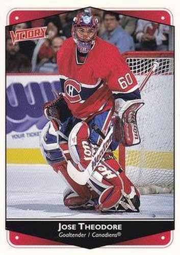 #153 Jose Theodore - Montreal Canadiens - 1999-00 Upper Deck Victory Hockey