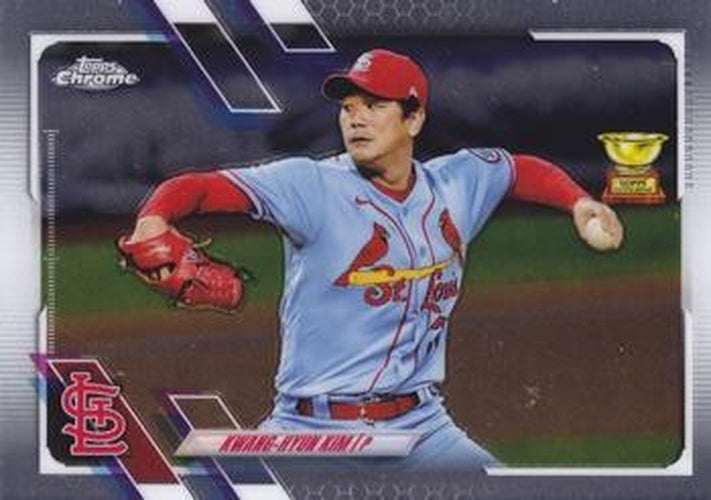 #153 Kwang-Hyun Kim - St. Louis Cardinals - 2021 Topps Chrome Baseball