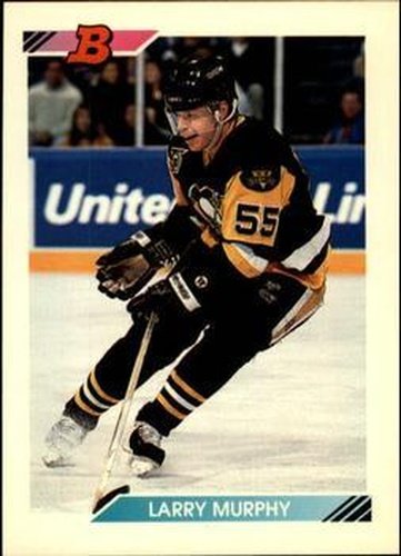 #153 Larry Murphy - Pittsburgh Penguins - 1992-93 Bowman Hockey