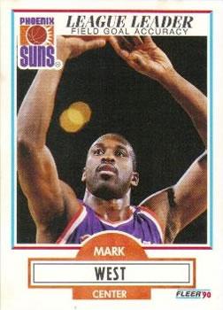 #153 Mark West - Phoenix Suns - 1990-91 Fleer Basketball