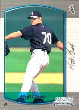 #153 Matt Ginter - Chicago White Sox - 2000 Bowman Baseball