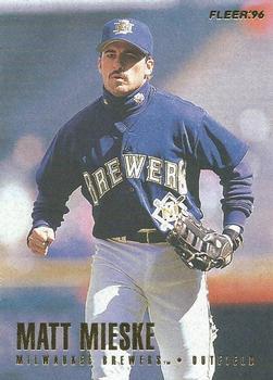 #153 Matt Mieske - Milwaukee Brewers - 1996 Fleer Baseball