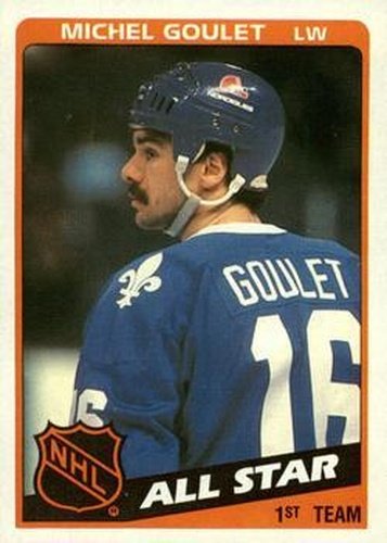 #153 Michel Goulet - Quebec Nordiques - 1984-85 Topps Hockey