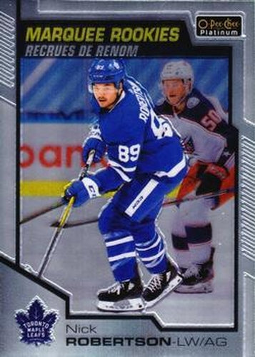 #153 Nick Robertson - Toronto Maple Leafs - 2020-21 O-Pee-Chee Platinum Hockey