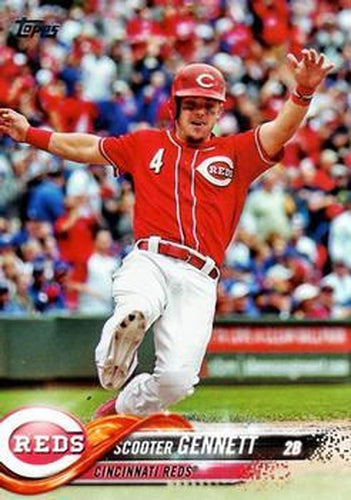 #153 Scooter Gennett - Cincinnati Reds - 2018 Topps Baseball