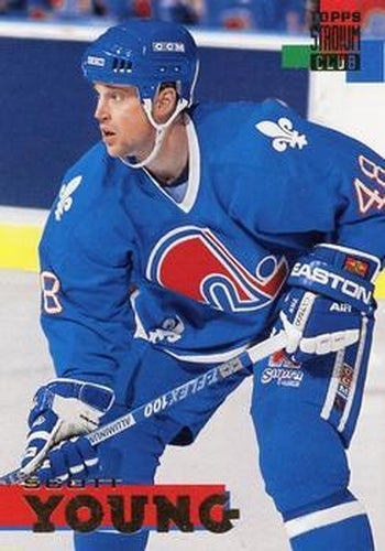 #153 Scott Young - Quebec Nordiques - 1994-95 Stadium Club Hockey