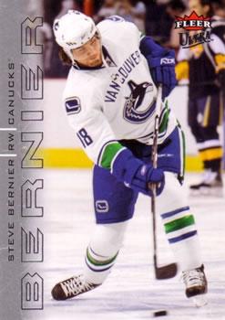 #153 Steve Bernier - Vancouver Canucks - 2009-10 Ultra Hockey