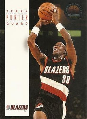 #153 Terry Porter - Portland Trail Blazers - 1993-94 SkyBox Premium Basketball