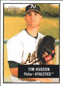 #153 Tim Hudson - Oakland Athletics - 2003 Bowman Heritage Baseball