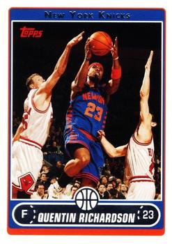 #153 Quentin Richardson - New York Knicks - 2006-07 Topps Basketball