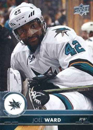 #153 Joel Ward - San Jose Sharks - 2017-18 Upper Deck Hockey