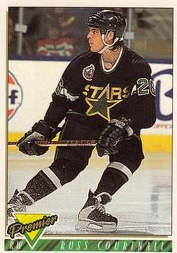 #153 Russ Courtnall - Dallas Stars - 1993-94 Topps Premier Hockey