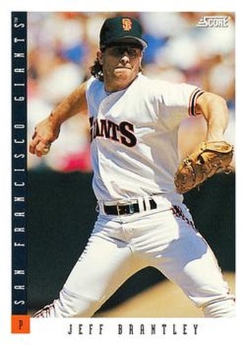#153 Jeff Brantley - San Francisco Giants - 1993 Score Baseball