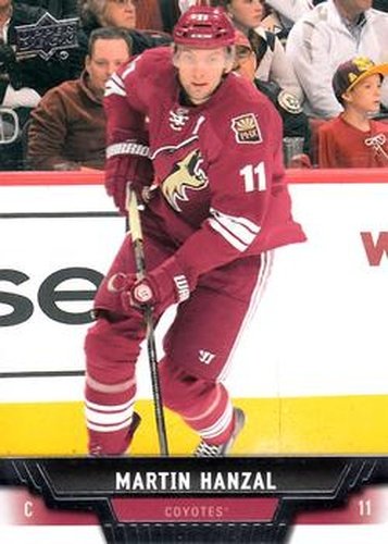 #153 Martin Hanzal - Phoenix Coyotes - 2013-14 Upper Deck Hockey