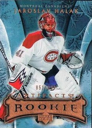 #153 Jaroslav Halak - Montreal Canadiens - 2007-08 Upper Deck Artifacts Hockey
