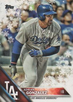#HMW153 Adrian Gonzalez - Los Angeles Dodgers - 2016 Topps Holiday Baseball